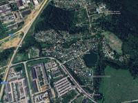 Снимок со спутника СНТ Солнечное Больше Вязёмы